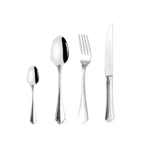 Ensemble de couverts en acier inoxydable de 5 pièces de haute qualité Vaisselle de mariage comprenant un couteau à steak et une fourchette Ensembles de vaisselle élégants