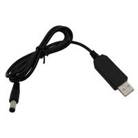 Cable Adaptador de Carga Rápida QC de 12V 1.5A USB a DC 5.5x2.1mm para Router Wifi, Cámara CCTV, Tira de Luces LED, Humidificador