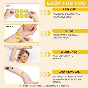 Patchs de Dopamine Geesion (G-DP) 5-HTP Végétaliens pour l'Amélioration de l'Humeur et le Soutien de la Positivité, 30 Unités, Jaune, Certifiés CE, pour Hommes et Femmes - Product Image 5