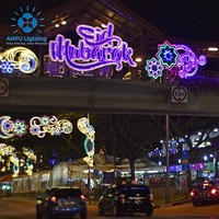Lumières LED décoratives étanches Anpu Lighting ABS pour chambre à coucher, motif de festival, décoration de vacances
