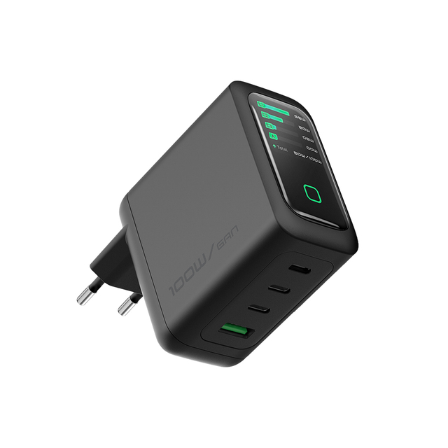 Factory Factory Factory Gan Charger 100w With Display PD QC Fast Charging Mobile Phone Type C Chargers Adapter Universal Laptop