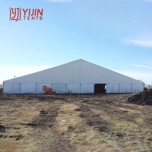 เต็นท์คลังสินค้าชั่วคราวขนาดใหญ่ 1000 ตร.ม. กันน้ำ สีขาว ทำจาก PVC สำหรับงานโลจิสติกส์ - Product Image 4