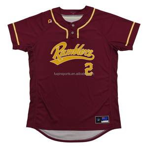 Jersey bisbol dua kancing kustom grosir kaus bisbol Liga Pria dicetak pakaian olahraga bisbol sublimasi - Product Image 2