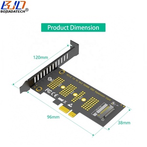 PCI Express X1 PCI-E 3.0 1X ke NGFF <span class=keywords><strong>M</strong></span>.2 Key-<span class=keywords><strong>M</strong></span> 2230 2242 2260 2280 M2 NVME SSD kartu adaptor konverter - Product Image 2
