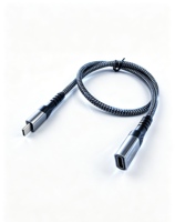 Câble USB-C 3.1 tressé en nylon 10 Gbit/s, mâle-femelle, rallonge, charge rapide PD 100W, vidéo 4K 60Hz, pour ordinateur