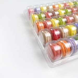 Bán buôn 50 <span class=keywords><strong>Macaron</strong></span> Cookie rõ ràng nhựa khay vỉ <span class=keywords><strong>Macaron</strong></span> hiển thị container chủ - Product Image 4