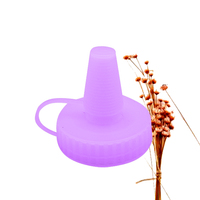 Bouchon en plastique à bec verseur NC-020 38/400 avec capuchon supérieur côtelé refermable en PP, bouchon de buse en plastique
