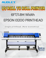 Nouvelle imprimante jet d'encre UV automatique 1 tête I3200 1600 mm rouleau-à-rouleau pour impression de bannières, cuir, cartes et étiquettes