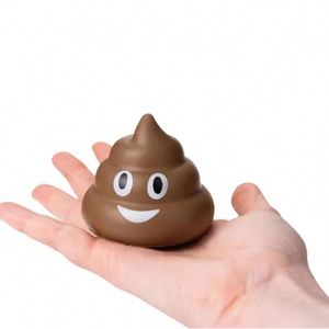Balles anti-stress en forme de caca avec logo, en mousse PU, couleur personnalisée et impression sérigraphique - Cadeau promotionnel amusant et original - Product Image 4