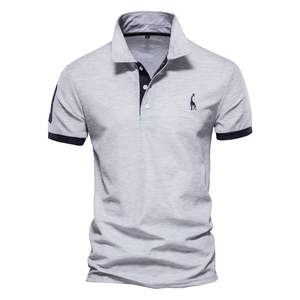 Manica corta Casual Slim Fit da uomo per <span class=keywords><strong>Polo</strong></span> bianco Pima poliestere abiti ricamati giovani quarto Zip China <span class=keywords><strong>lino</strong></span> Pique - Product Image 5