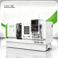 Torno CNC de Cama Plana CK6150, 500 mm de Diámetro de Torneado, 1000 mm de Longitud de Trabajo, Máquina de Torneado CNC de Precisión