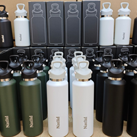 RVS vacuüm geïsoleerde waterfles 700ml met één-druk deksel, bediening met één hand, voedselveilige binnenkant, bulk, aangepast logo