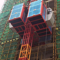 Elevador de Pasajeros SC200 al Mejor Precio para Construcción de Edificios Altos, Venta Especial, Material de Acero, Motor
