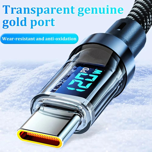 <span class=keywords><strong>สาย</strong></span>เคเบิล PD ชนิด C 120W USB, <span class=keywords><strong>สาย</strong></span><span class=keywords><strong>ชาร์จ</strong></span>ดิจิตอล PD <span class=keywords><strong>สาย</strong></span>ข้อมูลไนลอนชาร์จเร็ว<span class=keywords><strong>ส</strong></span>ำหรับ Xiaomi Samsung USB C <span class=keywords><strong>สาย</strong></span><span class=keywords><strong>ชาร์จ</strong></span> - Product Image 3