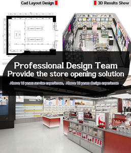 Diseño Interior de Tienda de Cosméticos, Exhibidores Modernos para Productos de Belleza, Exhibidores de Maquillaje y Cosméticos, Diseño de Vitrinas - Product Image 3