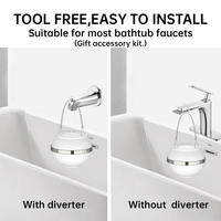 Filtre à eau pour bain, baignoire, douche, robinet, adoucisseur d'eau dure, élimine les contaminants, le chlore, le fluorure, améliore la peau, les cheveux et les ongles