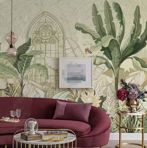 Fondo de Jardín Botánico Tropical del sudeste asiático decoración de papel de pared - Product Image 2