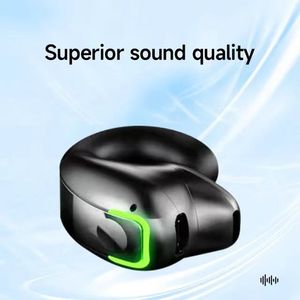 Mini Soft Clip OWS Wireless Earbud Earpiece 6-8 Jam Kerja Satu Telinga dengan Bahan Silikon Headset Telepon - Product Image 3