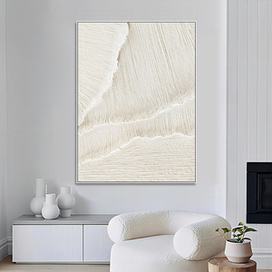 Dipinto Astratto di Paesaggio Marino con Spatola, Arte Murale 3D Testurizzata, Grande Dipinto su Tela Moderno per Decorazione di Hotel e Soggiorno - Product Image 2