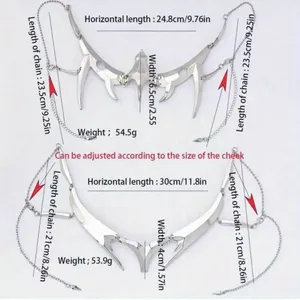 Tendenze Future personalizzate Cyberpunk orecchini a forma di vento meccanici fluidi a forma di maschera e labbro per anello in resina stampa SLA 3D lavorazione Servi - Product Image 4