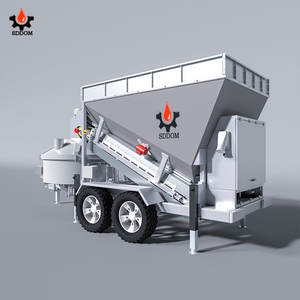 Centrale à béton mobile SDDOM 25m³/h, petite et compacte, avec machine à mélanger le ciment - Product Image 5