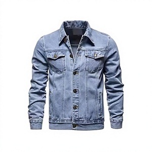 Premium Men's Vintage Jeans Jacket 100% Cotton Eco-Friendly Breathable Rugged Construction Comfortable Fit Streetwear Casual - Product Image 1