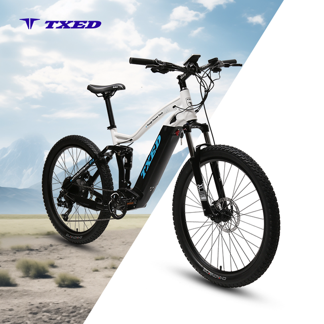 TXED Popular Electric Bike with 27.5 Inch 9 Speed Alloy Suspension Frame 48V 750W Rear Hub Motor Electric Mountain Bicycle