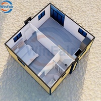 WinFair Préfabriqué Portable Module Préfabriqué Modulaire Extensible Conteneur Maison Villa 20Ft Préfabriqué Expédition Petite Maison