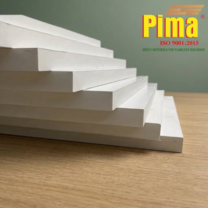 แผ่นโฟมพีวีซีสีขาวคุณภาพสูง Pima หนา 3 มม.-25 มม. ความหนาแน่น 0.6 กรัม/ซม.³ แผ่นพลาสติกแข็ง ทนน้ำมัน ทนไฟ สำหรับห้องครัว - Product Image 1