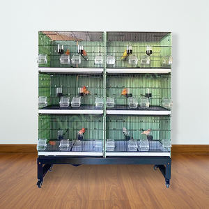 Profesyonel tedarikçi katlanabilir istiflenebilir güvercin papağan kanarya Lovebird için üreme kafesi Metal tel kuş kafesi - Product Image 1