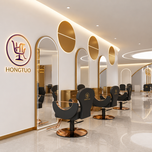 Espejo LED de Pared para Salón de Belleza, Espejo de Piso con Pantalla Táctil para Peluquería, Muebles para Salón - Product Image 1