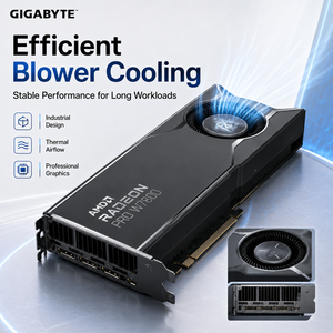 Tarjeta Gráfica Radeon PRO W7800 AI TOP de 32 GB GDDR6 para Estación de Trabajo, Videojuegos, 512 Bits, 4xDP DisplayPort para PC, Chipset AMD - Product Image 5