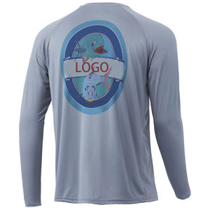 Camisa de Pesca para Hombre, Diseño Personalizado con Logotipo, Tejido Elástico en 4 Direcciones, Poliéster y Spandex, Protección Solar e Impermeable - Product Image 2