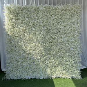 B-FW027 Wedding 3d <b>Flower</b> Wall <b>Panels</b> Artificial <b>Flower</b> Wall Backdrop Silk <b>Flower</b> Wall 8ft X 8ft for Wedding Decoration - Product Image 6