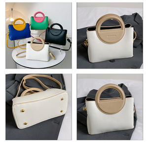 Retro Soft PU Leather Women's Large Capacity <b>Shoulder</b> Messenger Bag Single <b>Strap</b> Fashionable Zipper Cute Portable Tanjing - Product Image 6