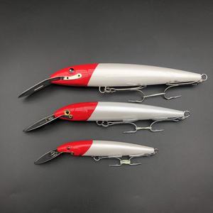 เหยื่อปลอมจมน้ำ รุ่น M8135 ขนาด 180 มม. น้ำหนัก 60 กรัม สีแดงขาว สำหรับตก<span class=keywords><strong>ปลา</strong></span>ทูน่า เหยื่อจมน้ำแบบ Jerkbait สำหรับตก<span class=keywords><strong>ปลา</strong></span>แบบทรอลลิ่ง - Product Image 3