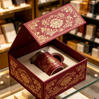 Boîte cadeau de luxe pour articles de bar, avec logo personnalisé, fermeture magnétique, emballage en carton premium, insert en EVA, boîte de présentation pour tasse