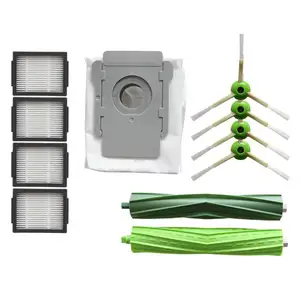 Pièces détachées pour <span class=keywords><strong>aspirateur</strong></span> <span class=keywords><strong>Robot</strong></span> IRobot <span class=keywords><strong>ROOMBA</strong></span>, brosse principale, brosse latérale, filtre Hepa, <span class=keywords><strong>sac</strong></span> anti-poussière, pièces détachées pour modèles i7 + E5 E6 - Product Image 1
