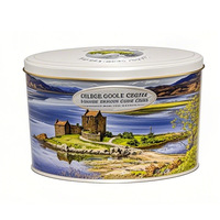 Boîte ovale en fer blanc de qualité alimentaire personnalisée pour biscuits, chocolats, pâtisseries, bonbons, café, thé – Contenant d'emballage