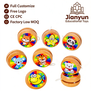 <span class=keywords><strong>Yo</strong></span>-<span class=keywords><strong>yo</strong></span> de Madera con Diseño de Animales Clásicos de Dibujos Animados, para Juegos al Aire Libre, para Niños, Venta al Por Mayor, Fabricante con Logotipo Personalizado - Product Image 1