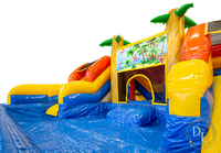 Videur gonflable à prix d'usine commercial avec boîte à eau toboggan Jumper Bouncy Castle Bounce House Combo avec piscine