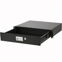 Boîte à tiroir coulissant de 19 pouces 1U 2U 3U 4U 5U 6U taille personnalisée profondeur 350 mm avec serrure à clé pour armoire réseau rack de serveur boîte à tiroir