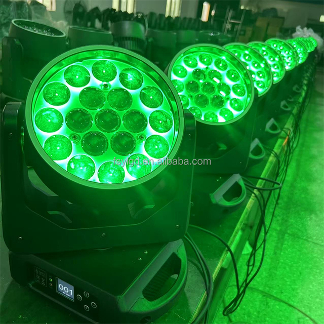 Mac Aura 19x15w Led Moving Head Light RGBW 19x15W Zoom Wash LED Moving Head Stage Wedding Party Pub Dj Led Moving Head Light