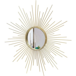 Espejos grandes de Metal de hierro para decoración de pared, cristales decorativos modernos y redondos para dormitorio, sala de estar y baño - Product Image 1