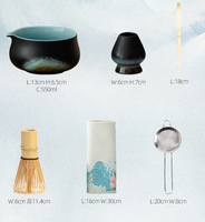 Ensemble de matcha premium, fouet japonais traditionnel Chasen, bol Chawan, kit de préparation du thé de qualité cérémonielle authentique