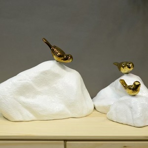 تماثيل طيور فنية من الراتنج على الطراز الصيني بتصميم زن من يي دانغ YD-147 لتزيين غرفة المعيشة والحديقة، هدية للجمع والتحف - Product Image 5