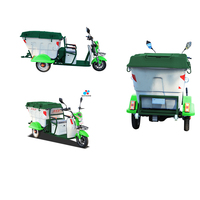 Tricycle électrique OEM 3 roues Sani-Cart à coque personnalisée, à bas prix, pour le transport et le nettoyage, modèle ST3BJ0150AS
