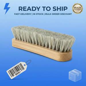 Cepillo para Zapatos de Pelo de Caballo Natural Ecológico con Mango de Madera y Logotipo Gratuito para Zapatos Brillantes, Suministro de Fábrica - Product Image 1
