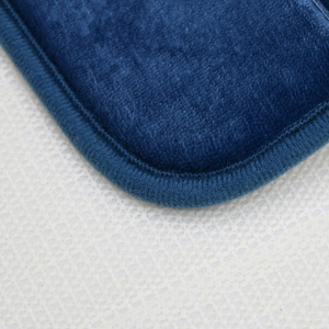 <strong>Navy</strong> Blue Plush <strong>Bath</strong> Rug Soft Touch High Absorbency Non - Slip Ideal Bathroom Accessory for Comfort and Safety Sponge <strong>Mat</strong> - Product Image 4