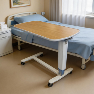 Table <span class=keywords><strong>de</strong></span> <span class=keywords><strong>lit</strong></span> réglable en métal pour cuisine et salle à manger, idéale pour <span class=keywords><strong>lit</strong></span> d'hôpital, avec fonction <span class=keywords><strong>de</strong></span> levage facilitant la manutention - Product Image 1